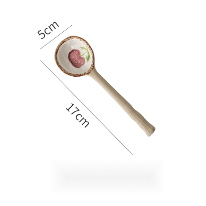 日式可愛釉下彩手繪小湯勺