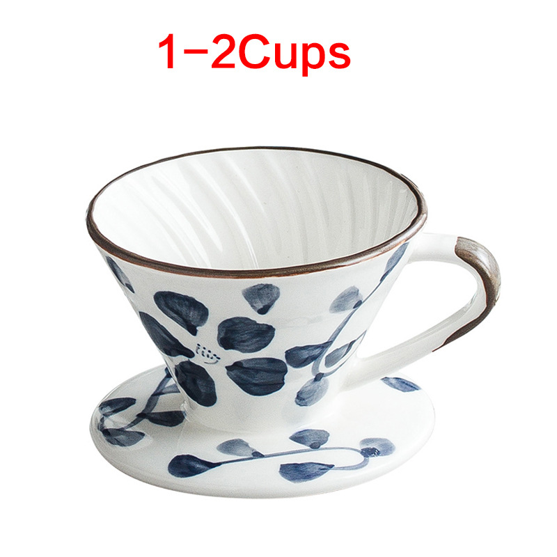 手繪日式陶瓷滴漏式咖啡過濾器