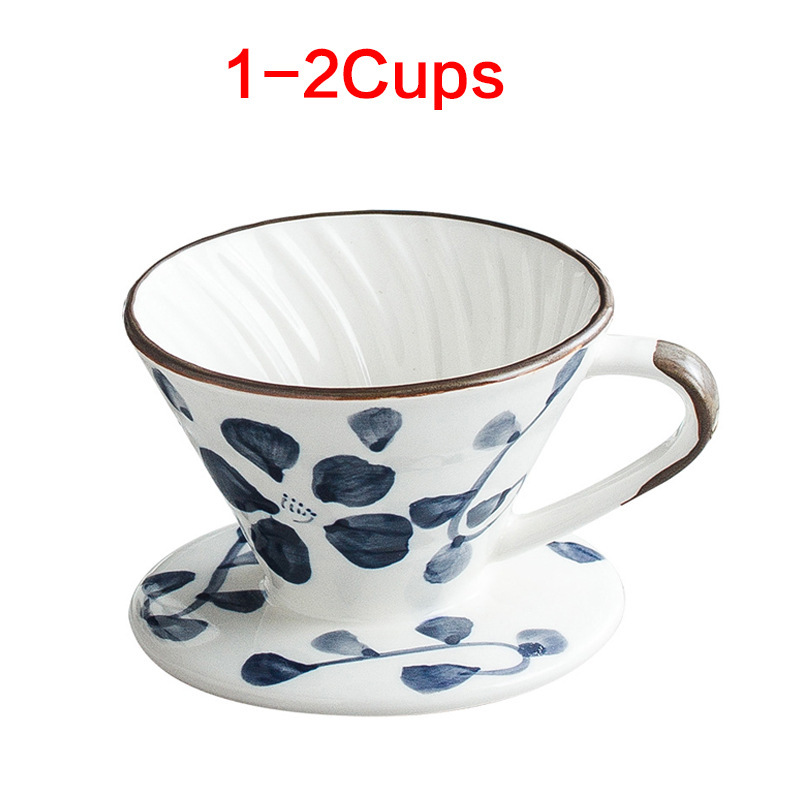 手繪日式陶瓷滴漏式咖啡過濾器