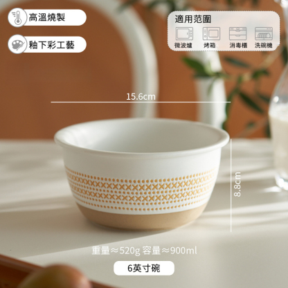 白色波點碗盤套裝