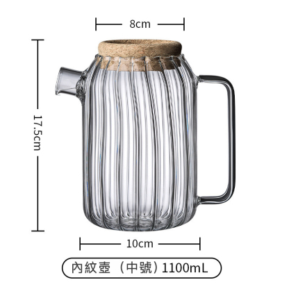 大容量高硼硅耐高溫泡茶壺