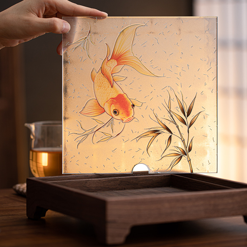 胡桃木長方形幹泡茶盤