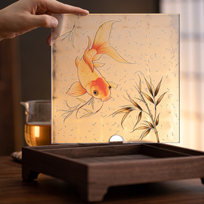 胡桃木長方形幹泡茶盤