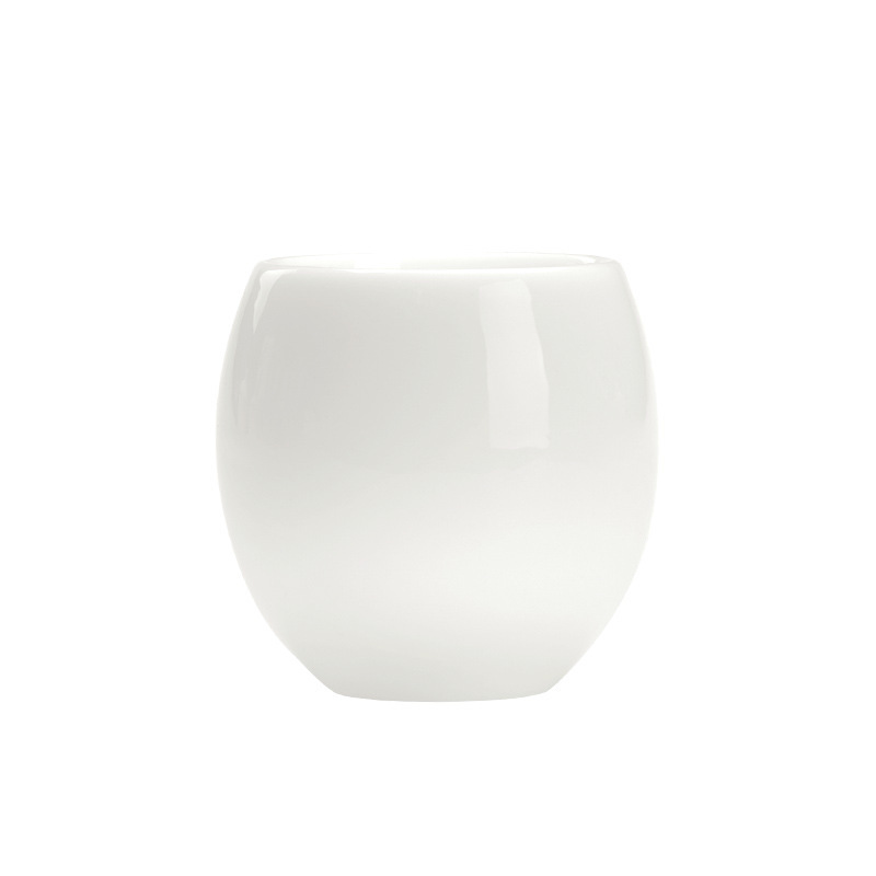 冰種羊脂玉品茗杯 白瓷主人杯