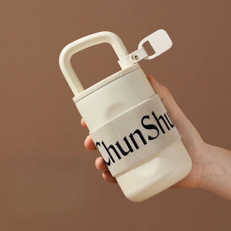 爆款鎖形咖啡保溫杯