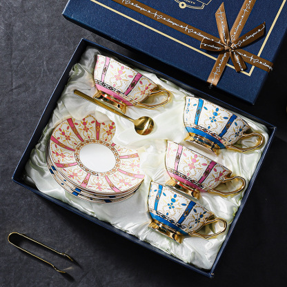 高檔精緻輕奢歐式咖啡杯碟套裝