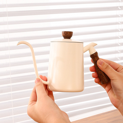 特氟龍長嘴木柄手沖壺