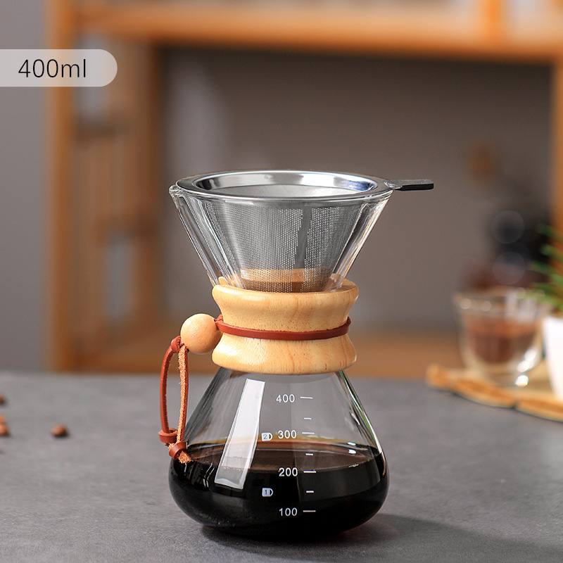 高硼硅玻璃過濾網便捷式手沖壺