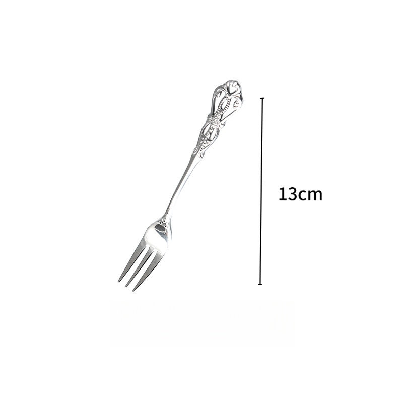 雕花鏤空不鏽鋼咖啡攪拌勺甜品勺