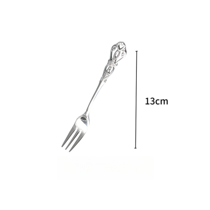 雕花鏤空不鏽鋼咖啡攪拌勺甜品勺
