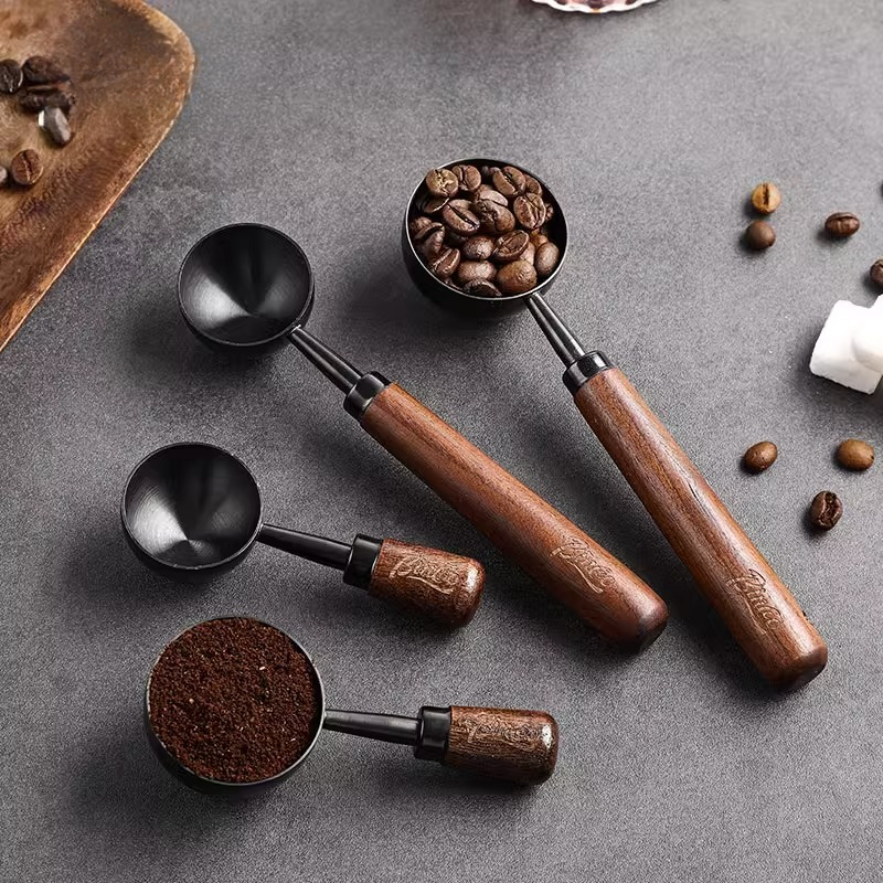 胡桃木咖啡粉量勺