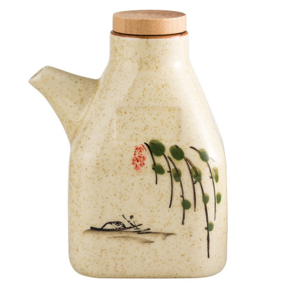 日式陶瓷清彩油壺調料壺