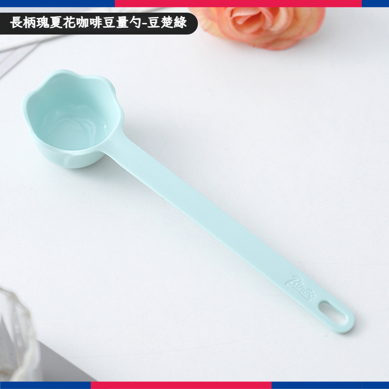 瑰夏花咖啡豆量勺