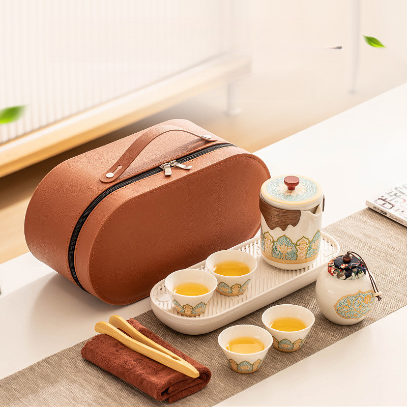 鎏金旅行茶具