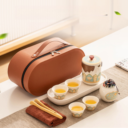 鎏金旅行茶具