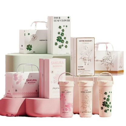 燙金櫻花保溫杯