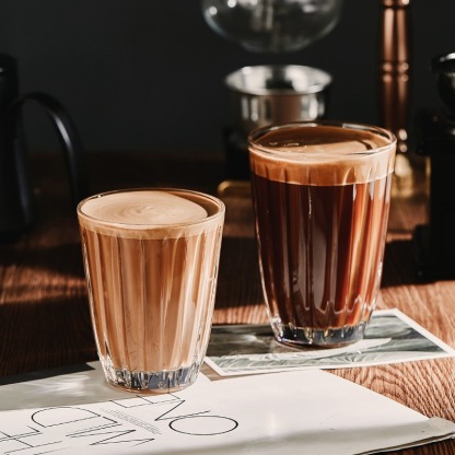 經典格調系豎棱紋澳白杯