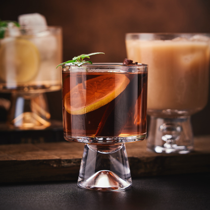 日式網紅雪山底玻璃咖啡杯