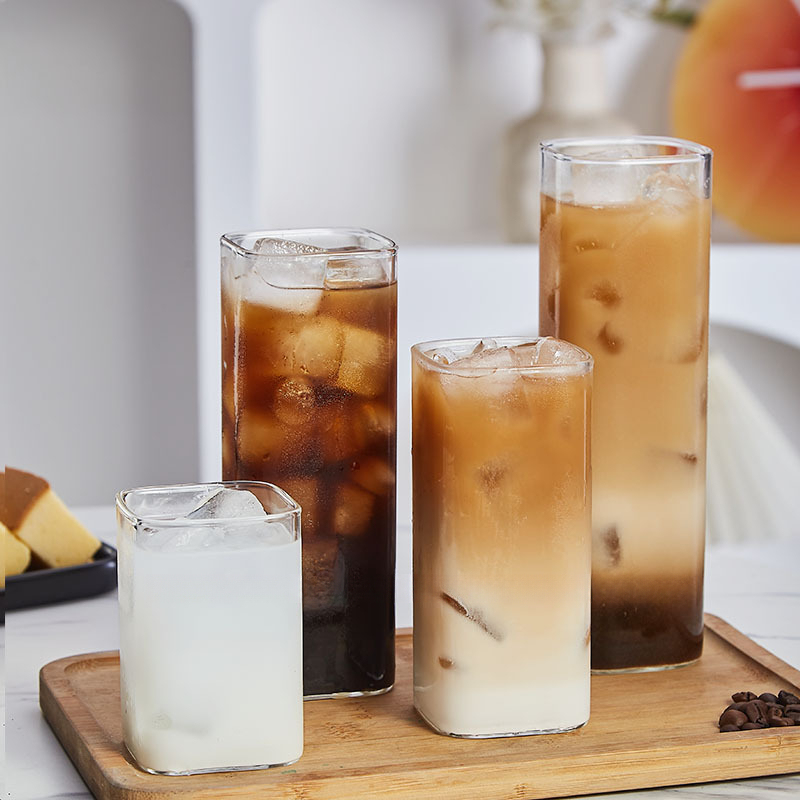 方形水杯果簡約氣泡酒杯