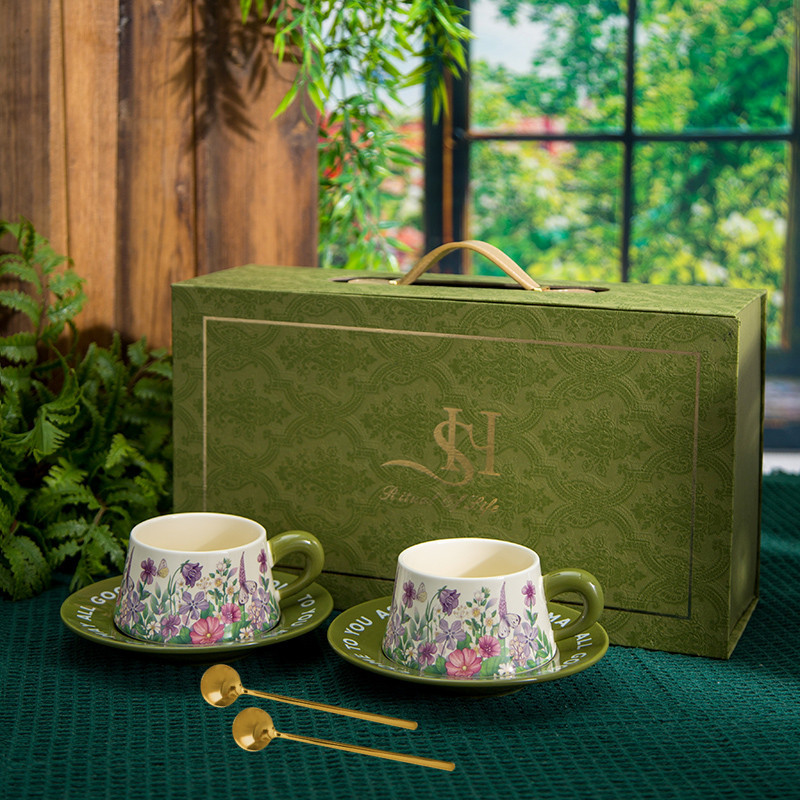 花園禮盒系列咖啡杯碟套裝