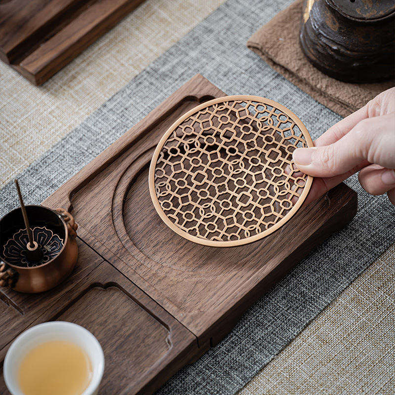 胡桃木實木茶盤可拆分幹泡盤