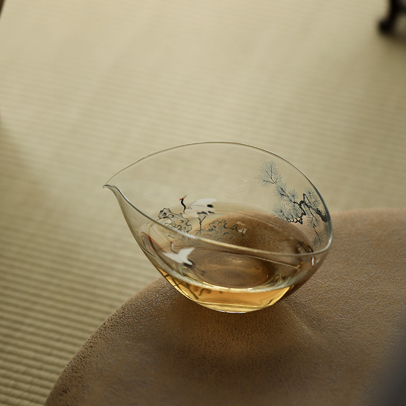 松鶴一葉扁舟日式公道杯