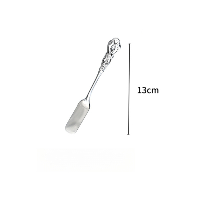 雕花鏤空不鏽鋼咖啡攪拌勺甜品勺