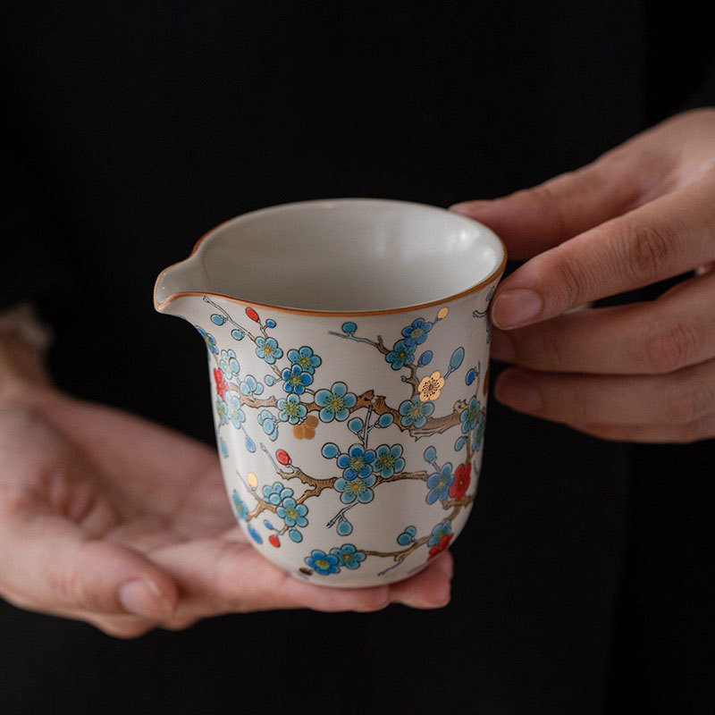 汝窯金梅公道杯