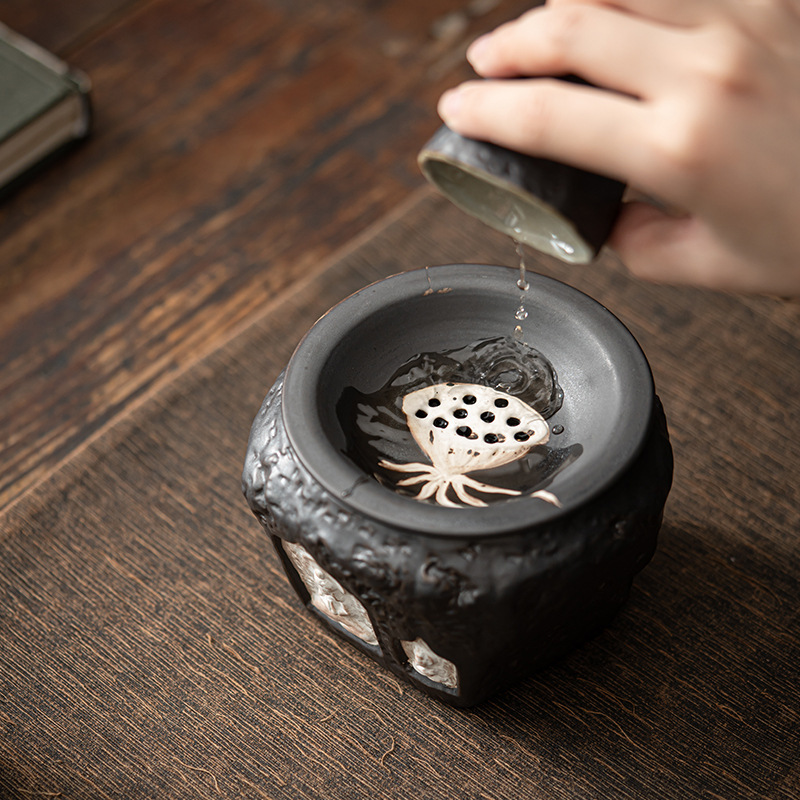 侘寂風粗陶茶洗建水