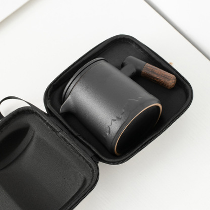 戶外隨身功夫泡茶壺茶杯簡易露營快客杯