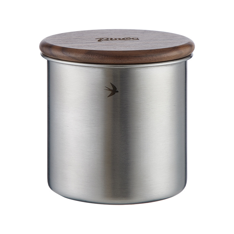 日式復古不鏽鋼咖啡豆密封罐茶葉保鮮罐
