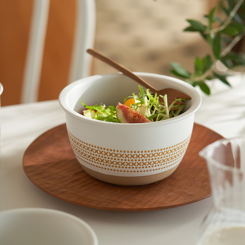 白色波點碗盤套裝