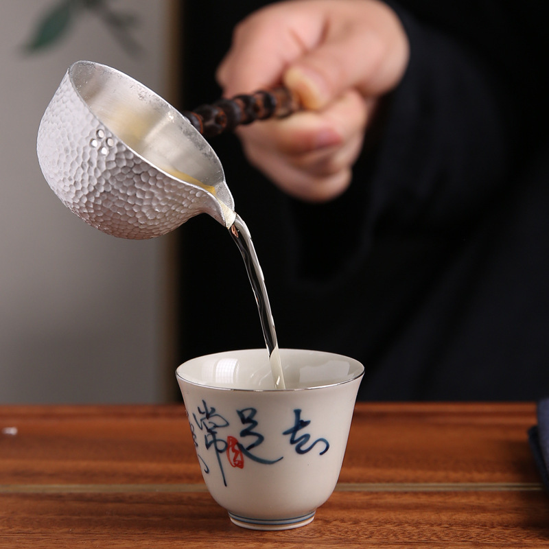 紫竹錫製茶湯勺