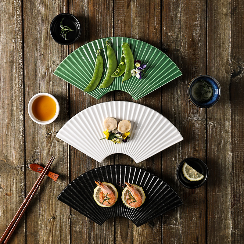 日式拼盤扇形壽司盤