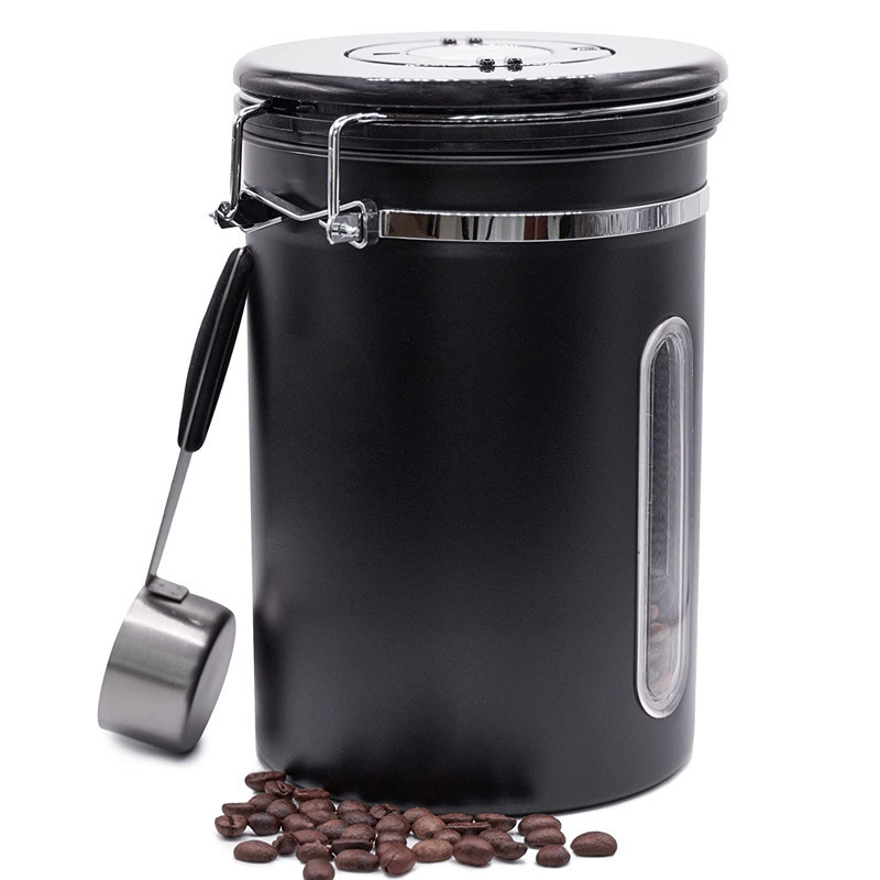 不銹鋼排氣閥咖啡豆儲存罐密封罐