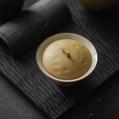 詫寂風日式陶瓷蓋碗