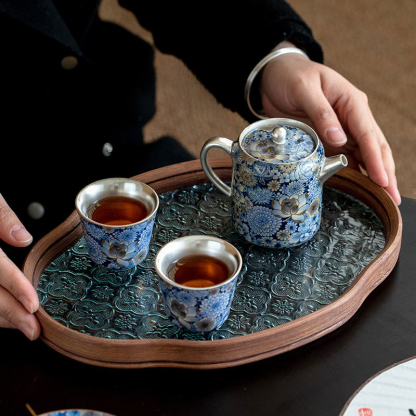 繁花鎏銀直身壺禮盒裝