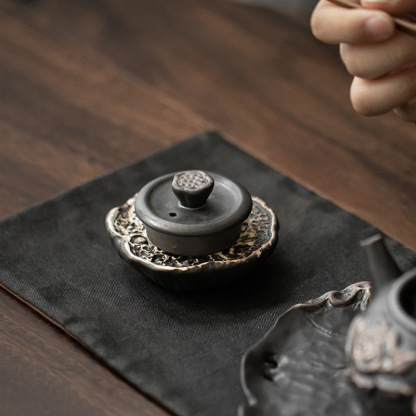 侘寂風手工防燙蓋置