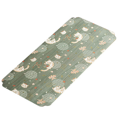 刺绣禅意茶席麻布防水茶盘垫