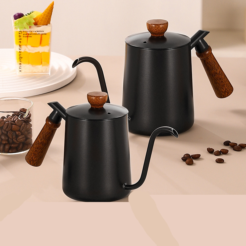 特氟龍長嘴木柄手沖壺