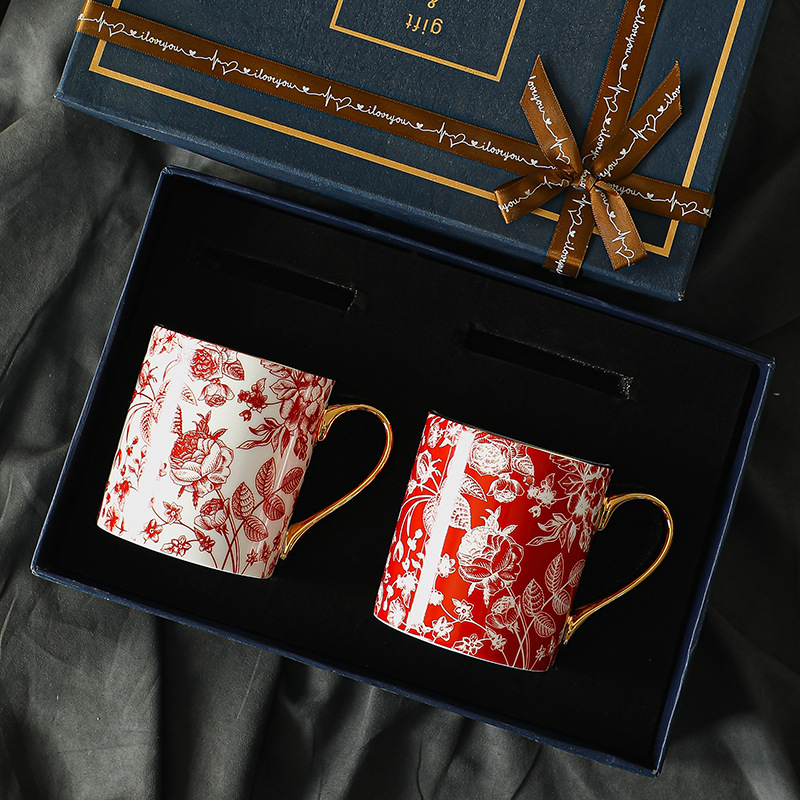 咖啡杯套裝歐式小奢華小精緻骨瓷