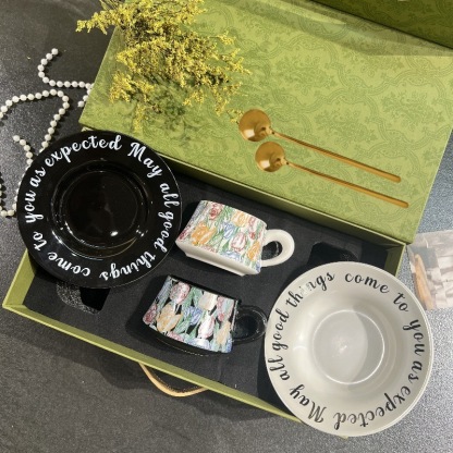 花園禮盒系列咖啡杯碟套裝