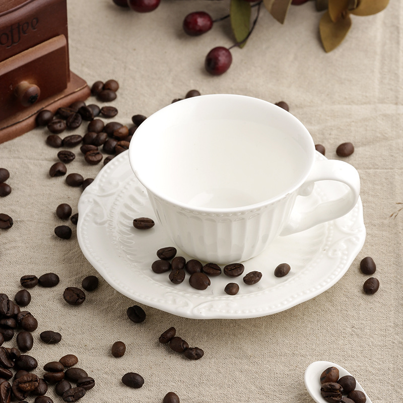 歐式浮雕復古巴洛克咖啡杯