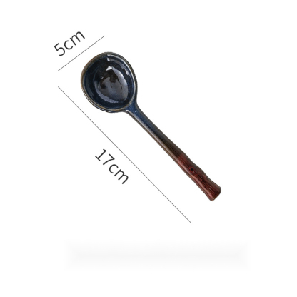 日式可愛釉下彩手繪小湯勺