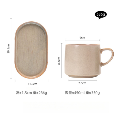 精緻早餐馬克杯水果盤