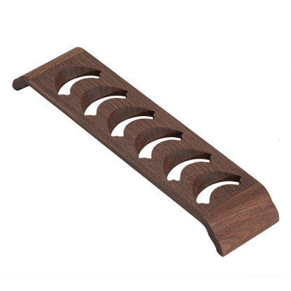 胡桃木笑口茶杯瀝水架收納架