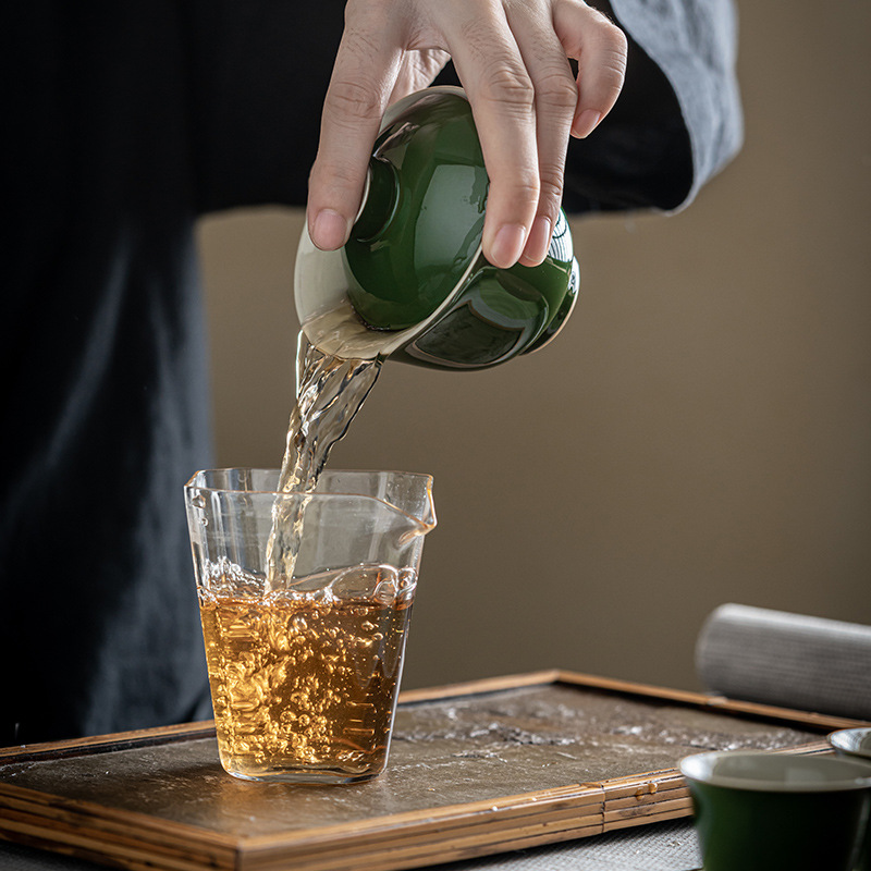 陶瓷泡茶碗防燙仿古蓋碗