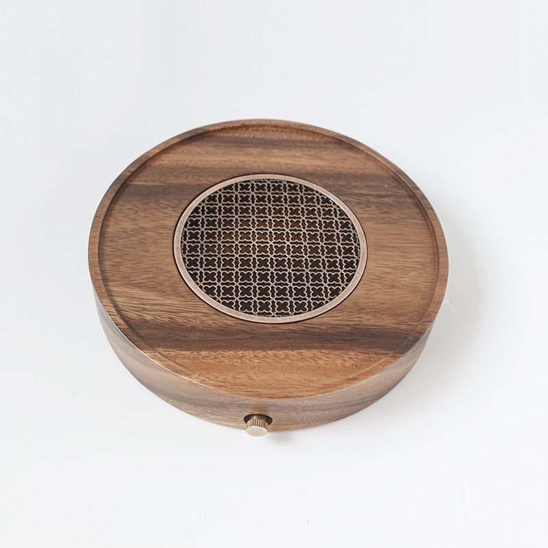 胡桃木日式茶盤茶承雙用茶具