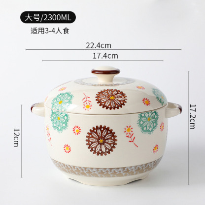 日式陶瓷手繪燉盅