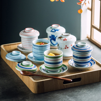 一人份帶蓋隔水燉盅三件套